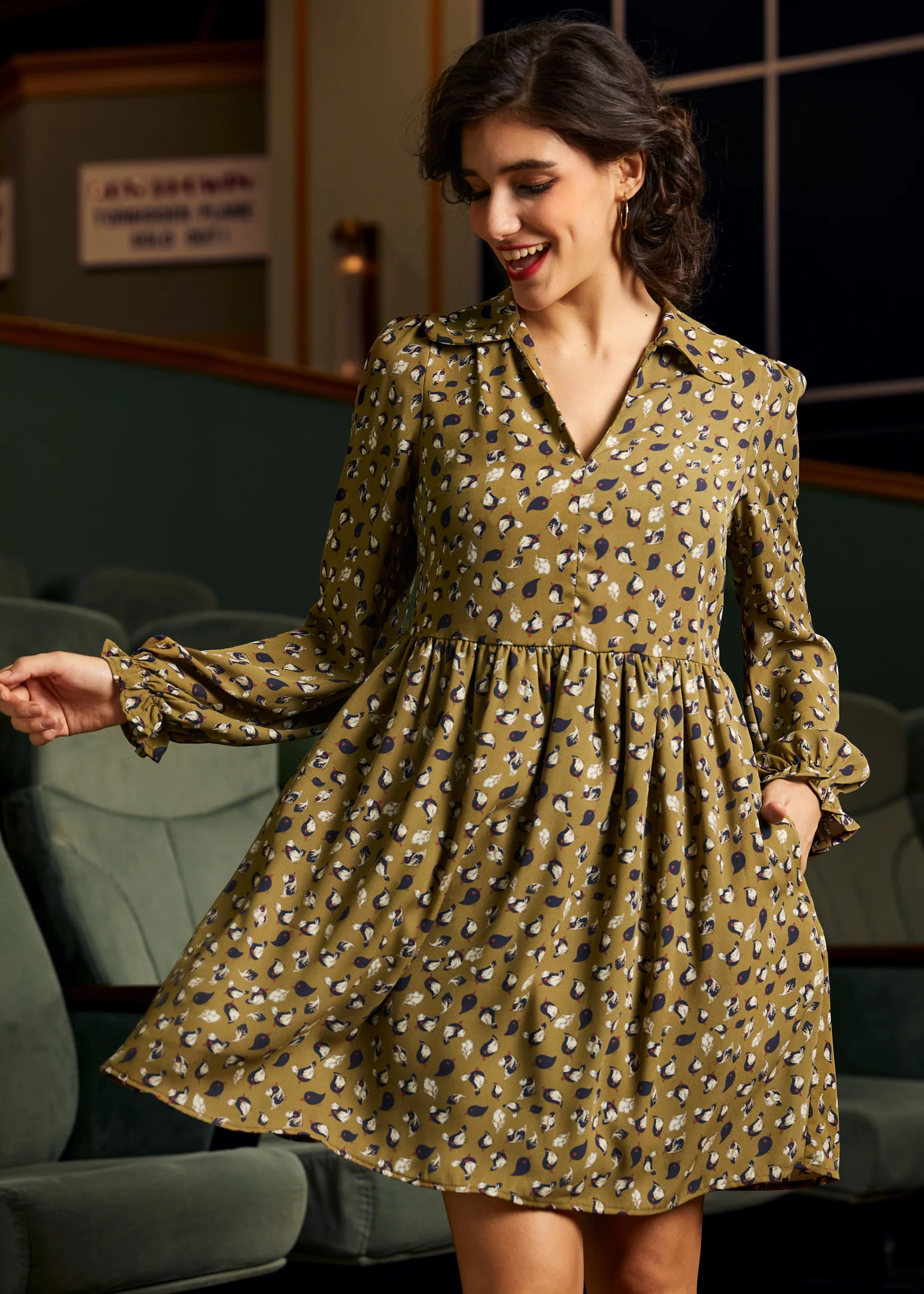 A Trip Down Memory Lane A-Line Dress - Olabens