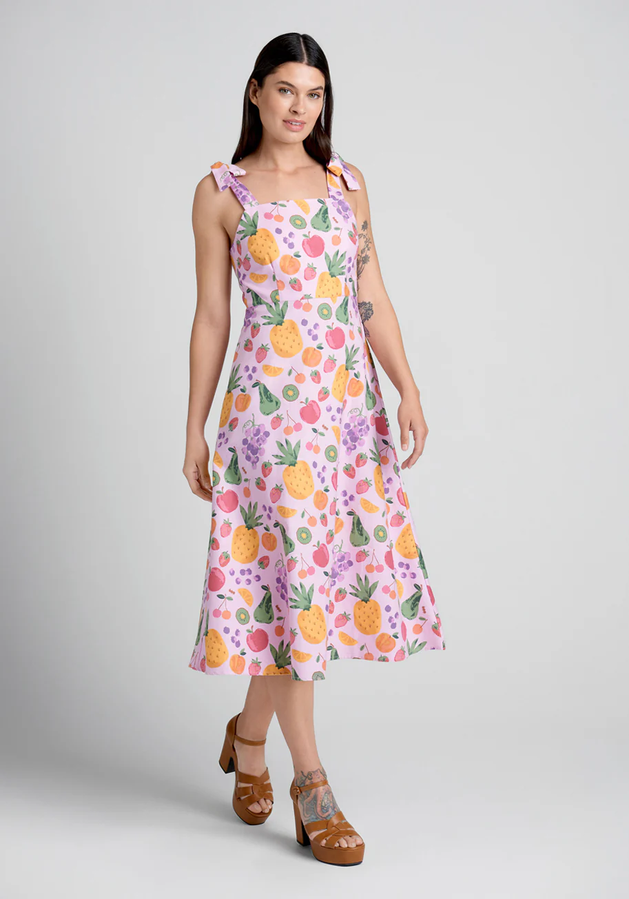 A Fresh Squeeze Midi Dress - Olabens