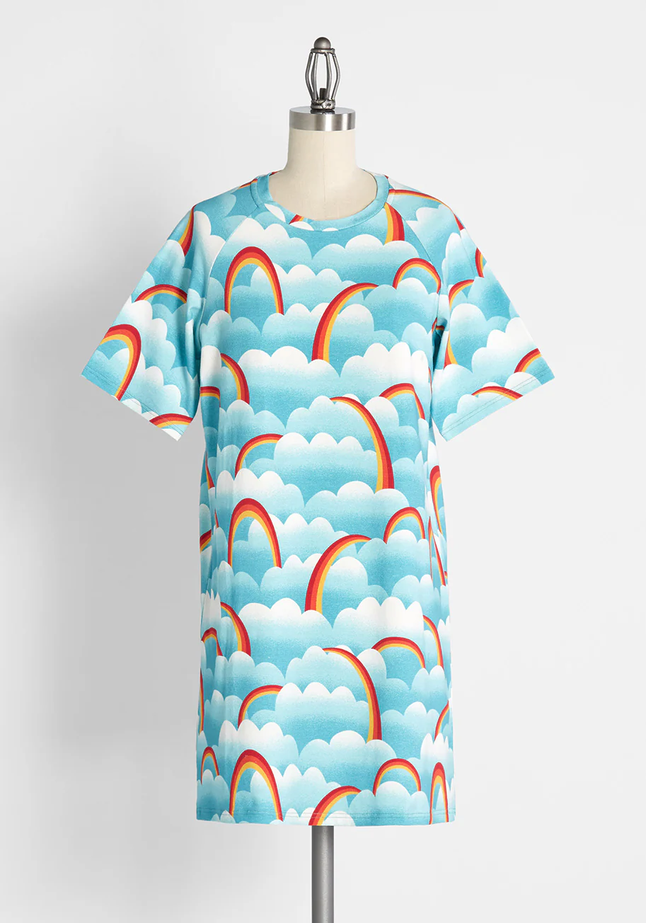 On Cloud Mine! T-Shirt Dress - Olabens
