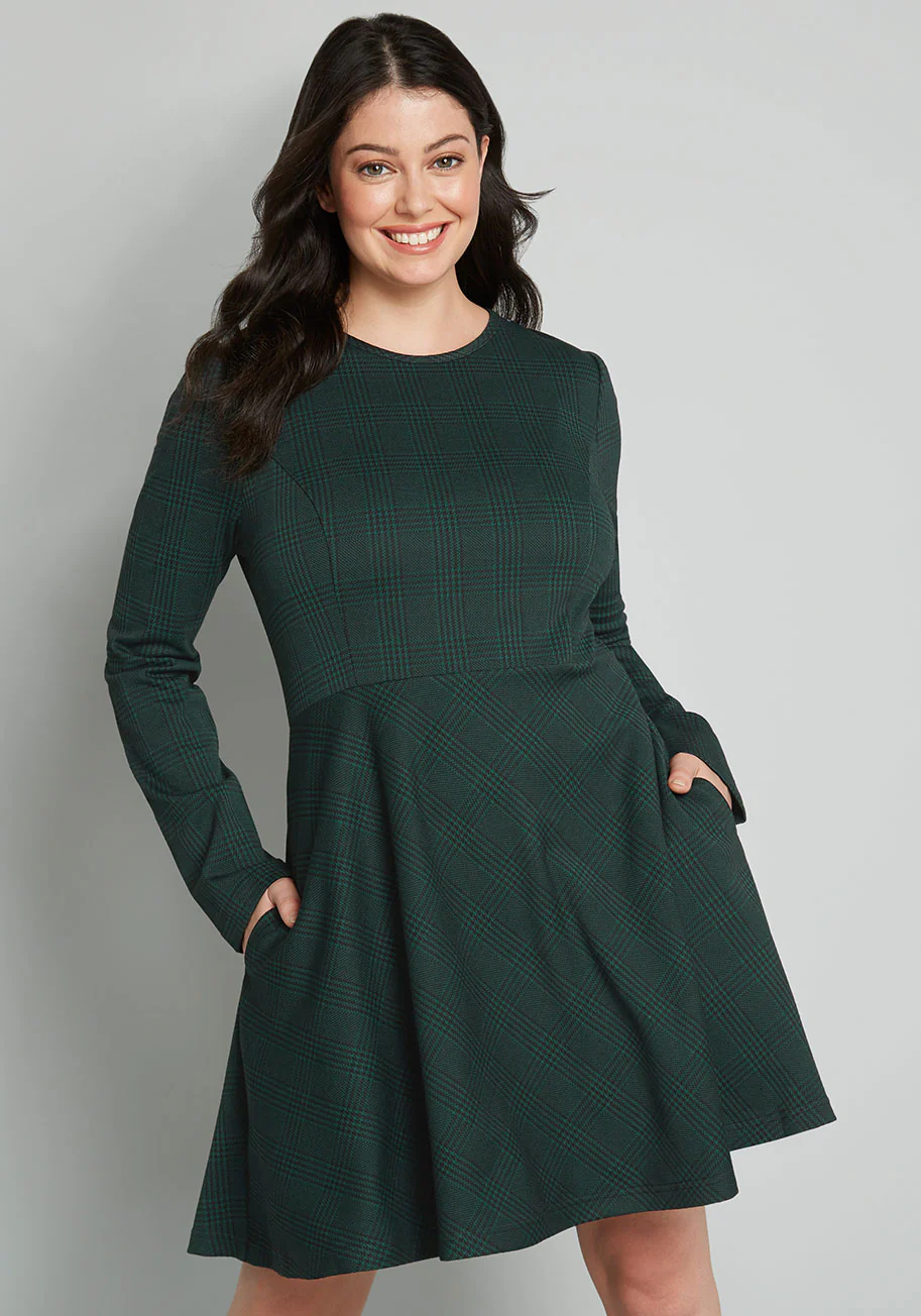 State Of Grace Fit And Flare Dress - Olabens