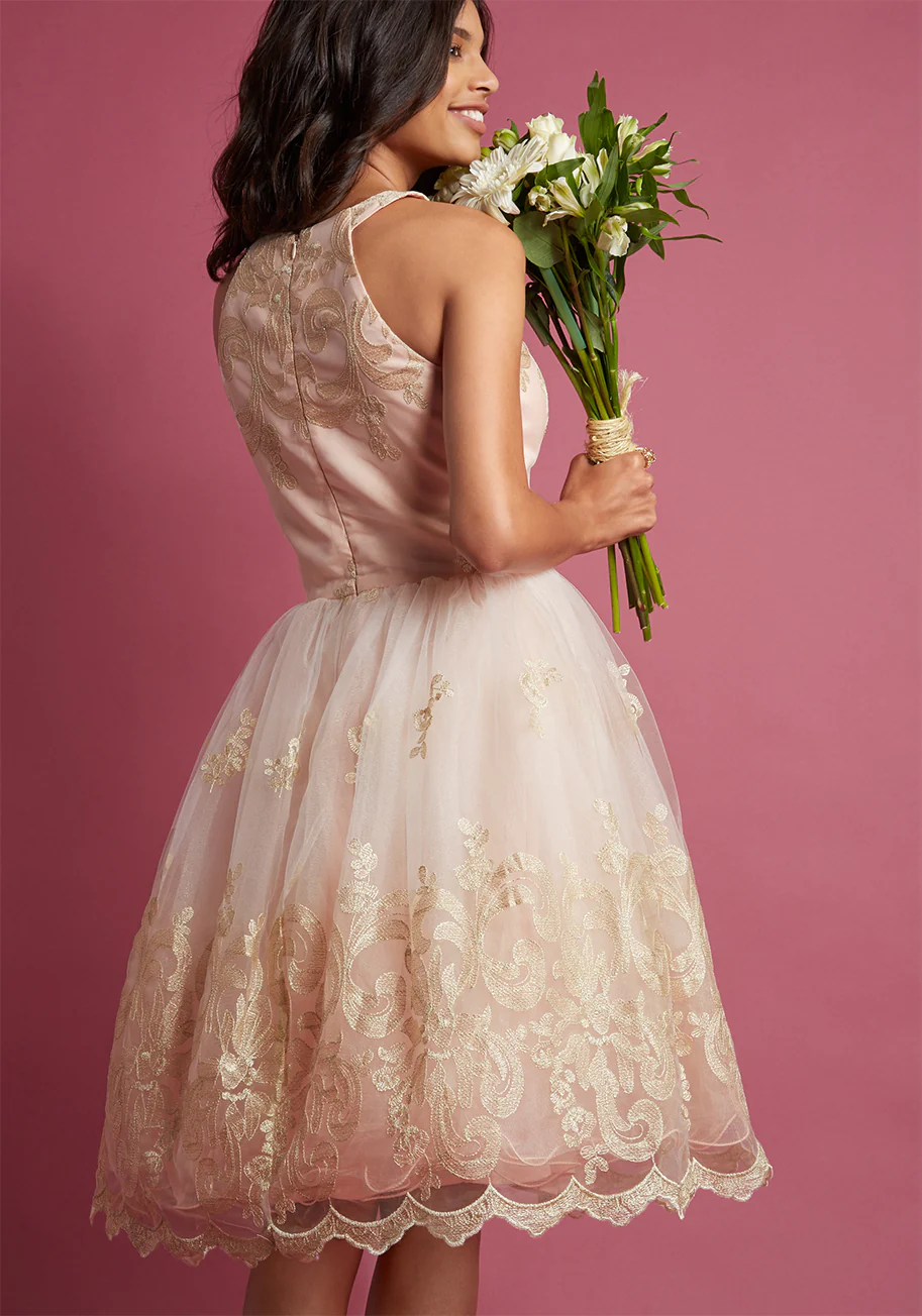 Chi Chi London Eloquent Admirer Lace Dress - Olabens