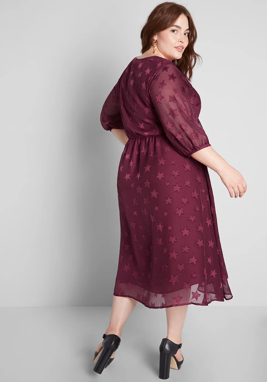 Wish Upon A Star A-Line Dress - Olabens