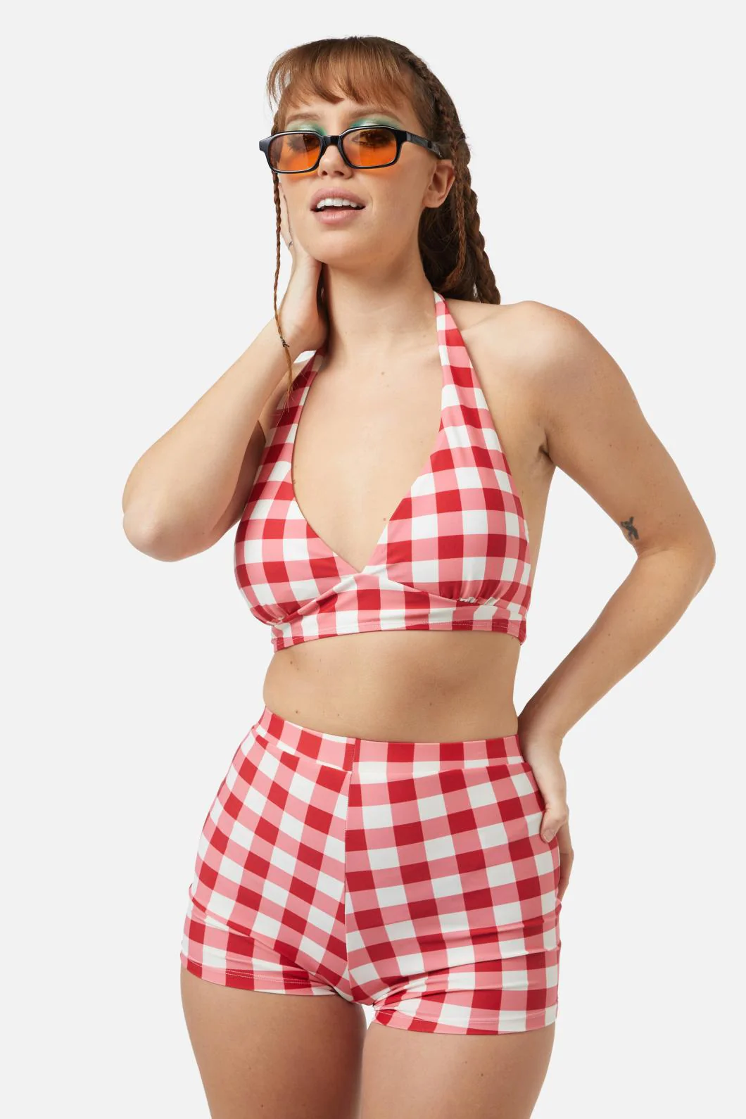 Jam Gingham Bikini Top - Olabens