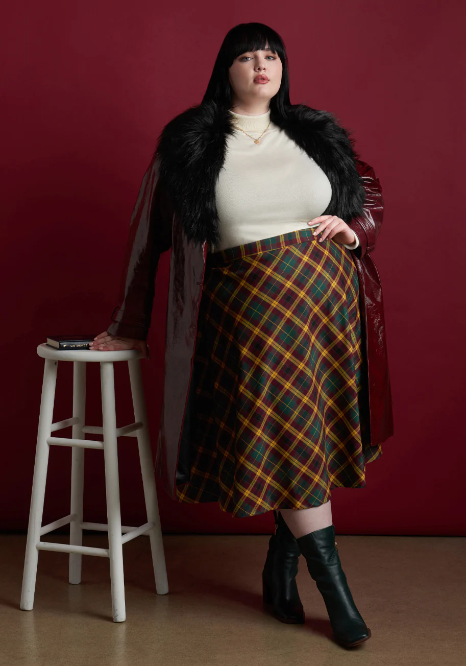 Just This Sway A-Line Skirt: Fall Edition - Olabens