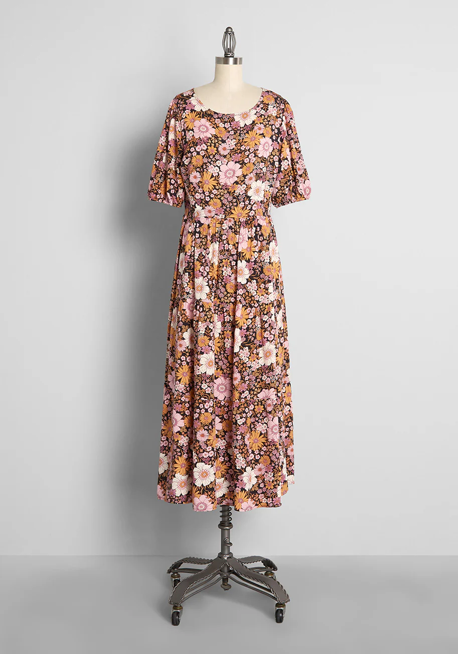 Isnyt x Princess Highway Floral Harvest Midi Dress - Olabens
