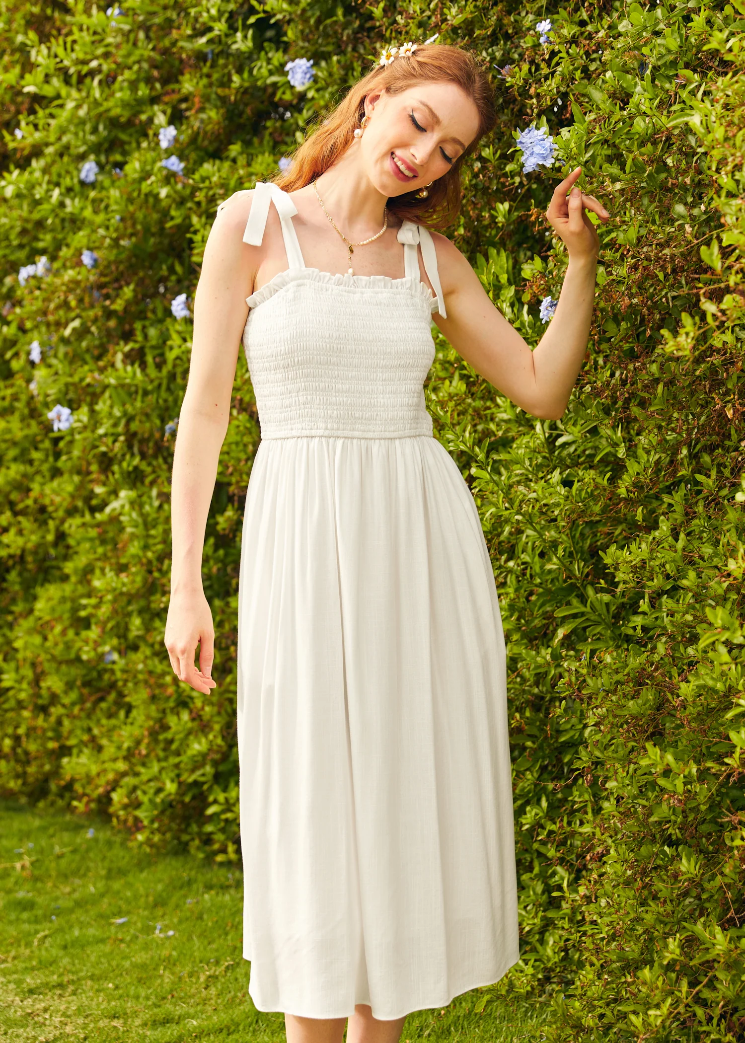 Cloud Drifting Midi Dress - Olabens