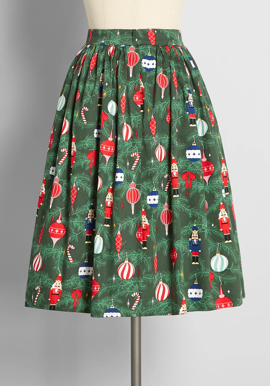 Wonders of Winter Swing Skirt - Olabens