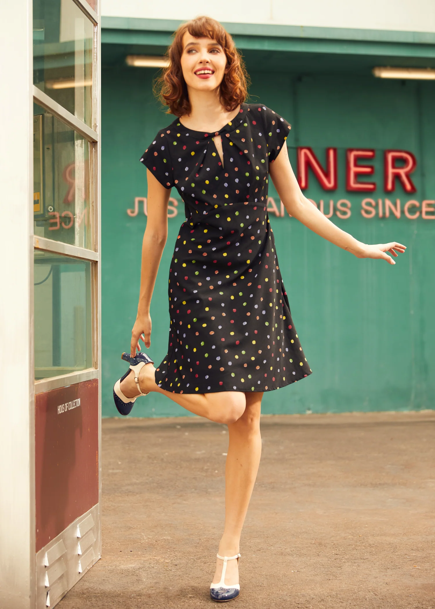 The Dot Dot Diner Dress - Olabens