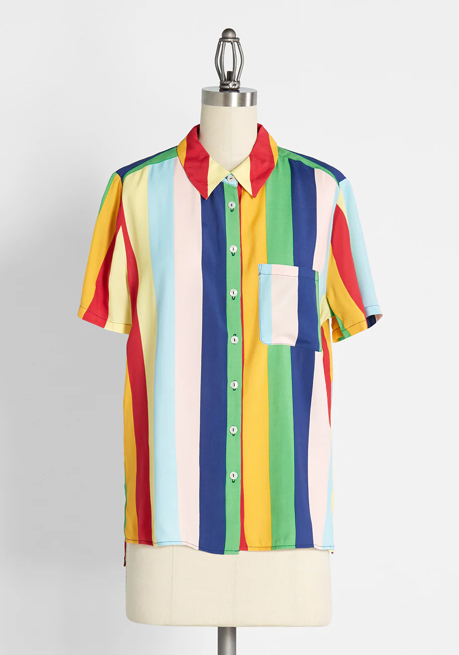 Love is a Summer Breeze Button-Up Shirt - Olabens