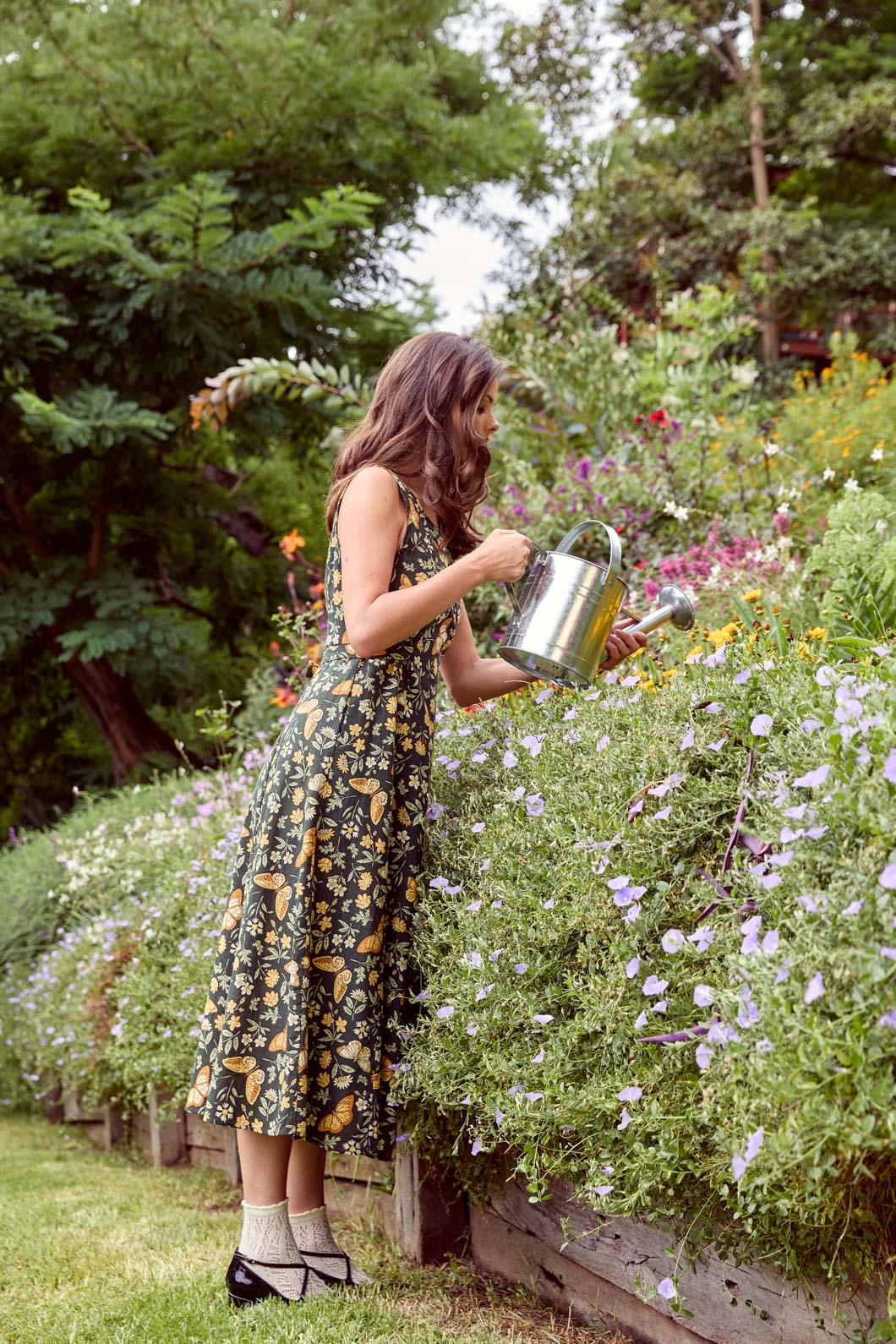 Yvette Butterfly Midi Dress - Olabens