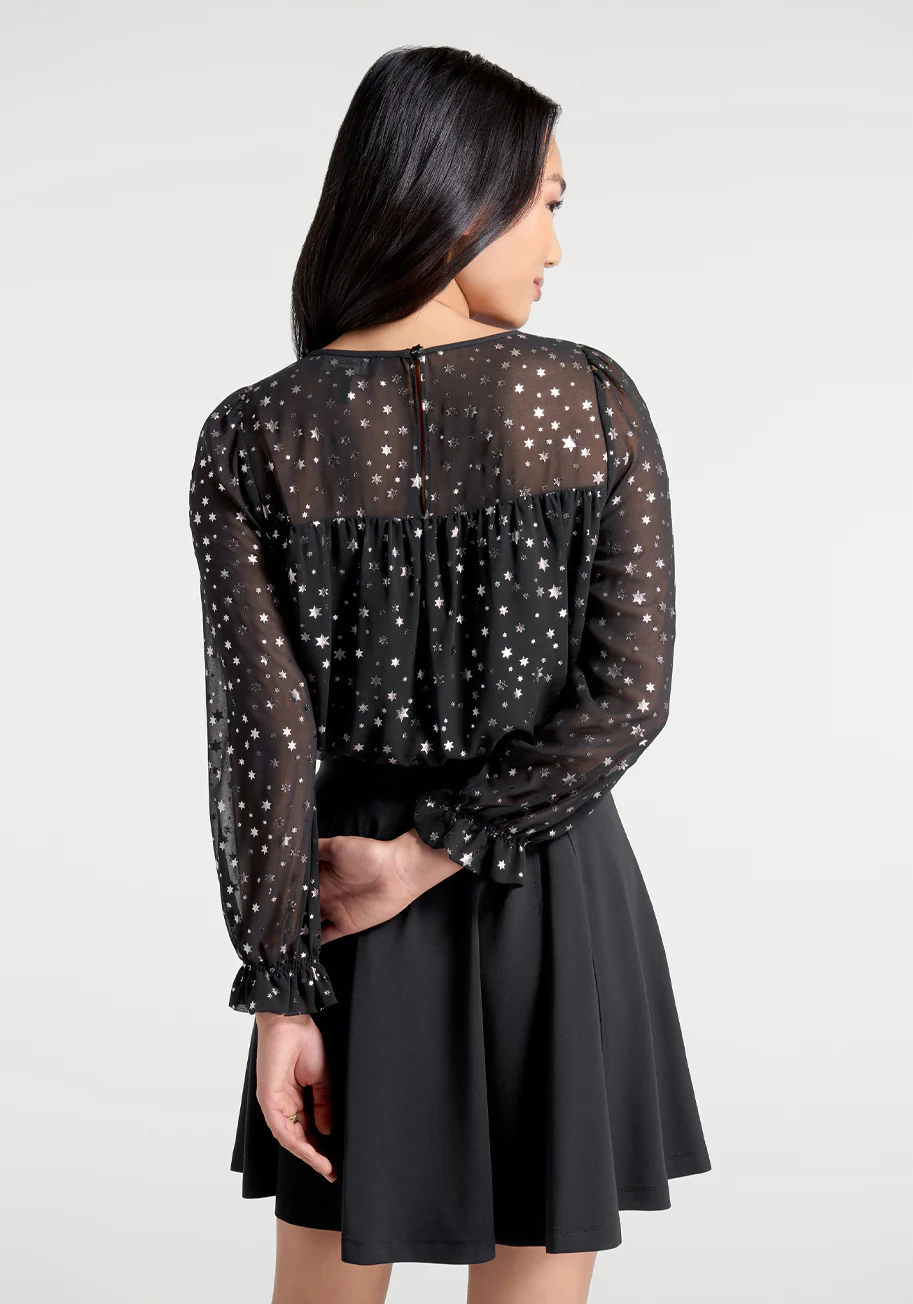 Star Showers Smock Top - Olabens