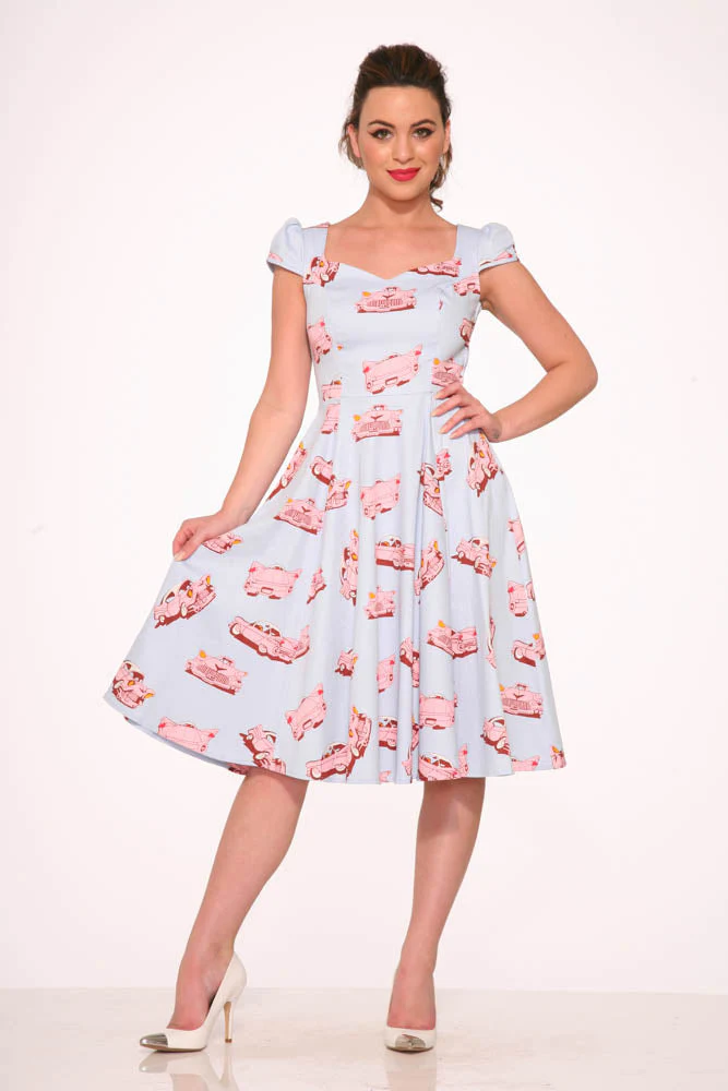 Car Hop Swing Dress - Olabens