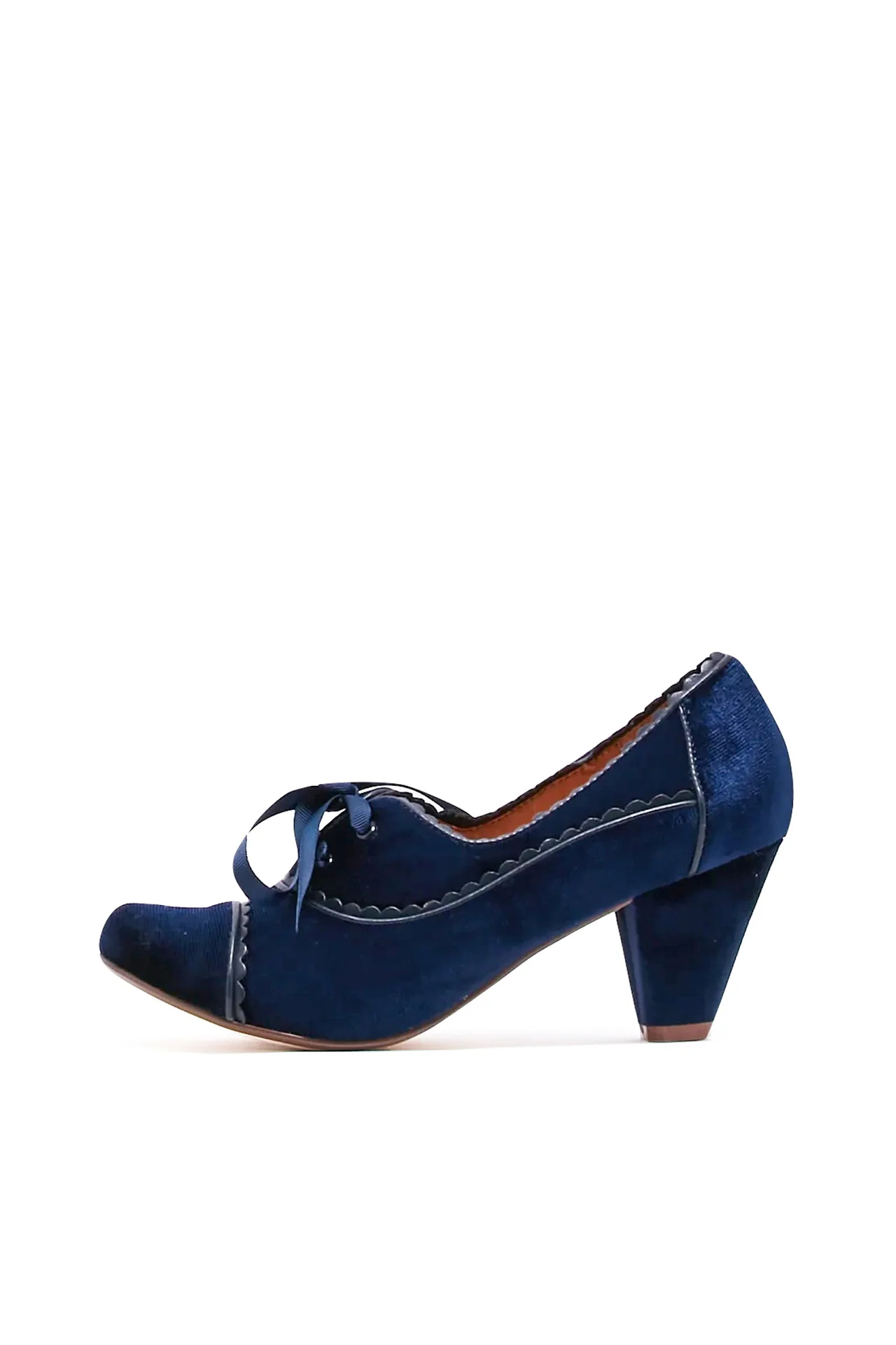Madison Velvet Retro Heels - Olabens
