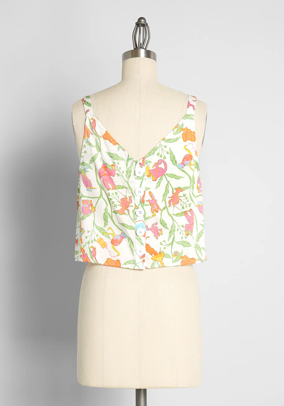 Be Right Back Cropped Tank Top - Olabens