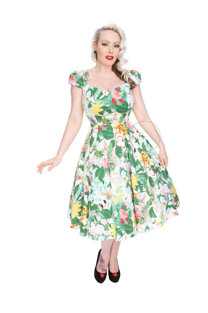 Fern Garden Swing Dress - Olabens