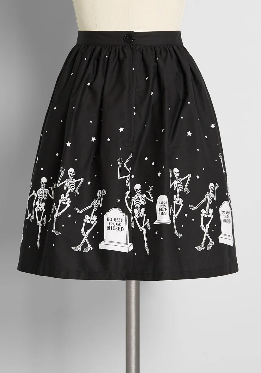 Isnyt x Black Friday It's A Graveyard Smash! Mini Skirt - Olabens