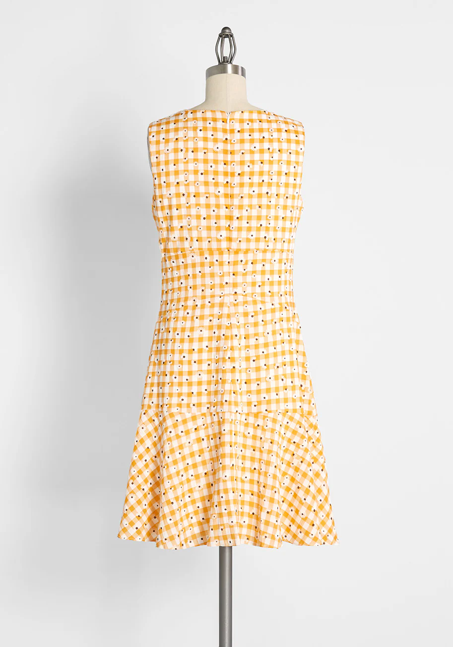 Flutter It Up, Buttercup Tiered Mini Dress - Olabens