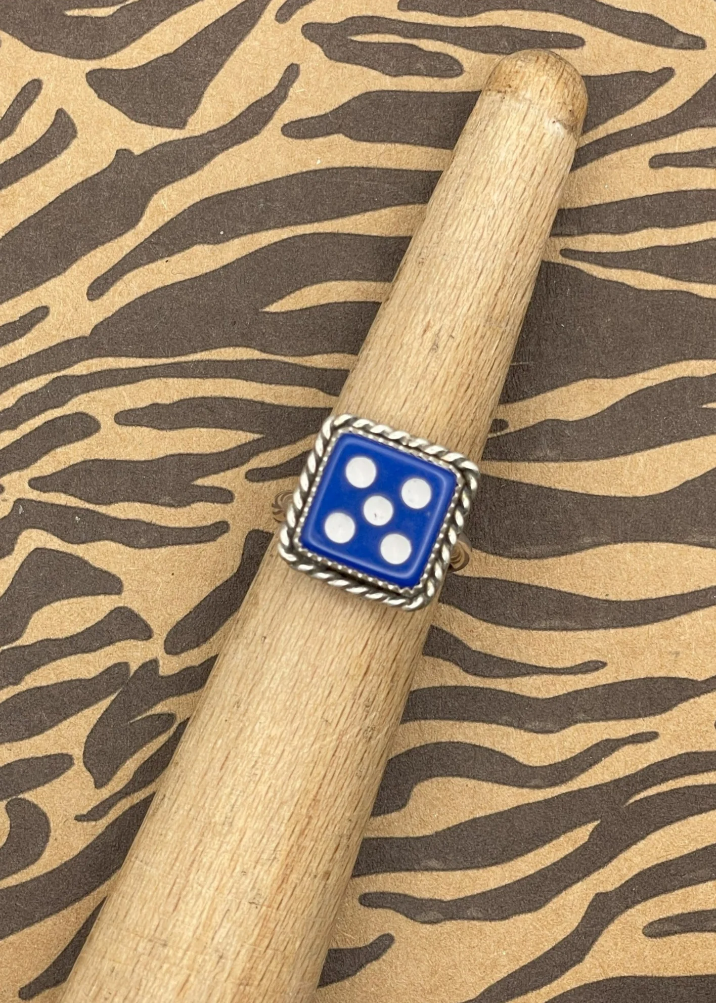 Sterling Silver Dice Ring - Olabens