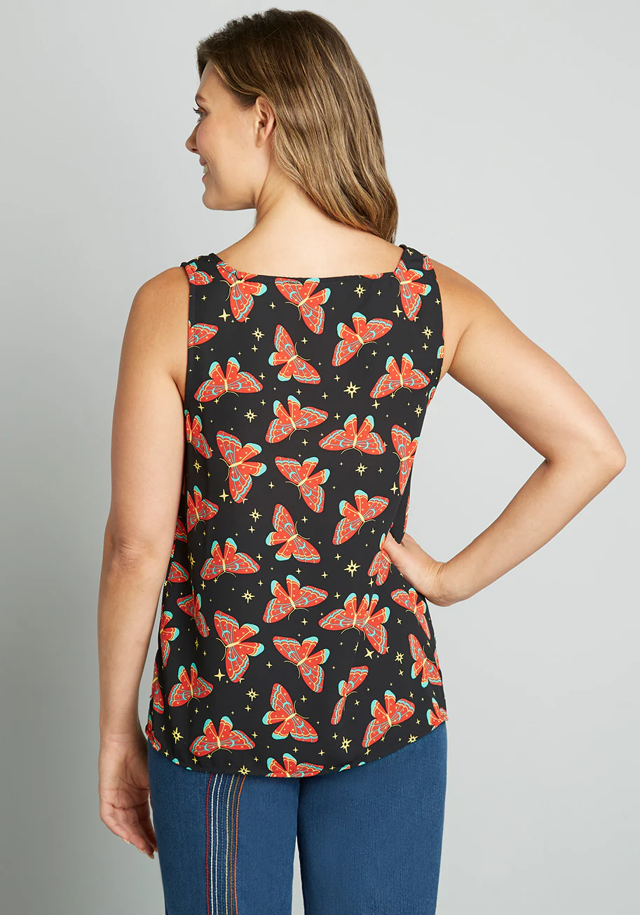 Hip To Be Square Neck Tank Top - Olabens