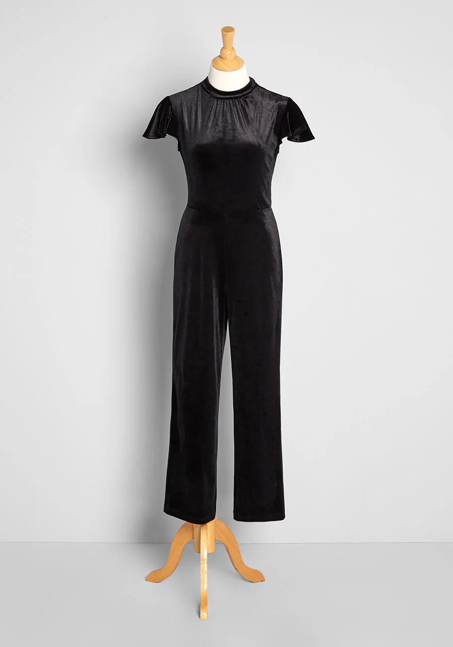 Shine With Me Velvet Jumpsuit - Olabens