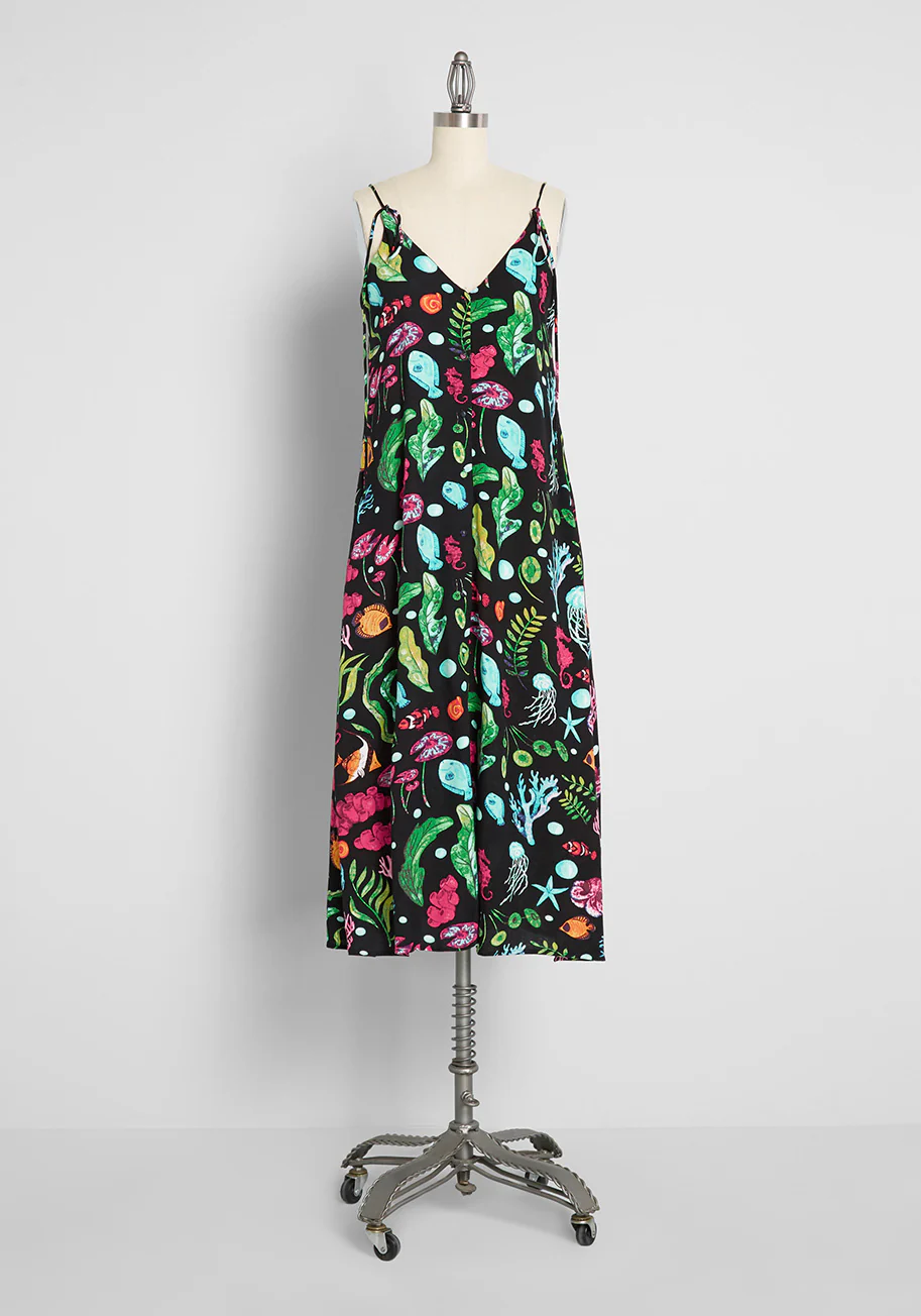 Inspired By The Sea Midi Dress - Olabens