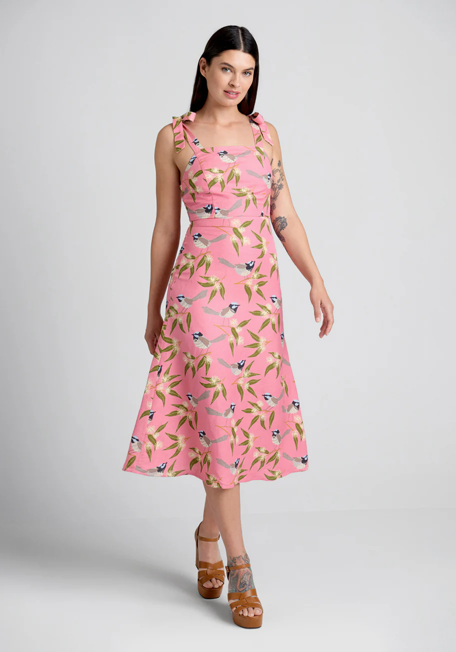 Way Back Wren Midi Dress - Olabens