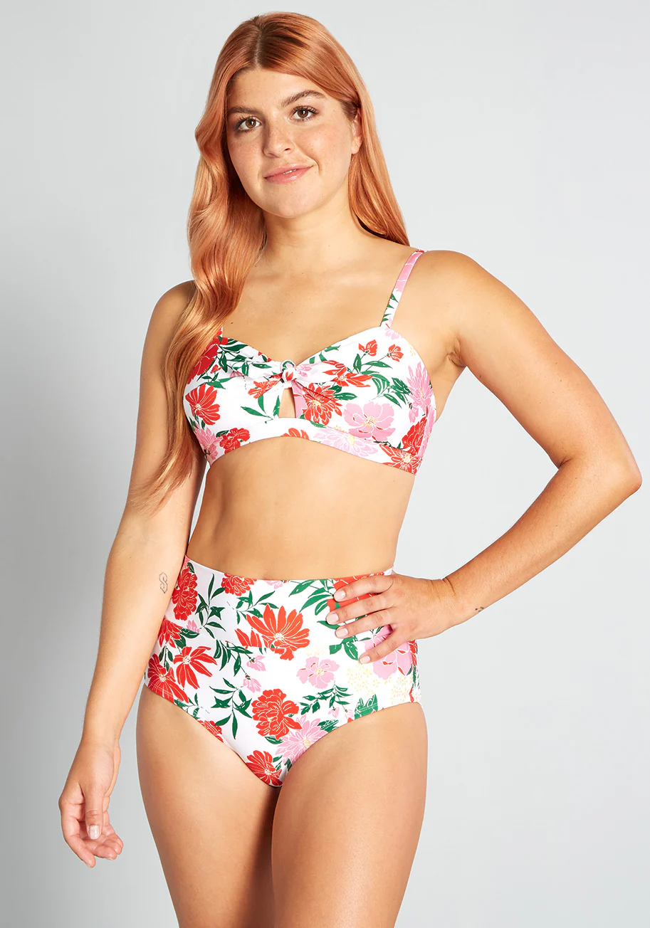 The Clarice High-Waisted Bikini Bottom - Olabens