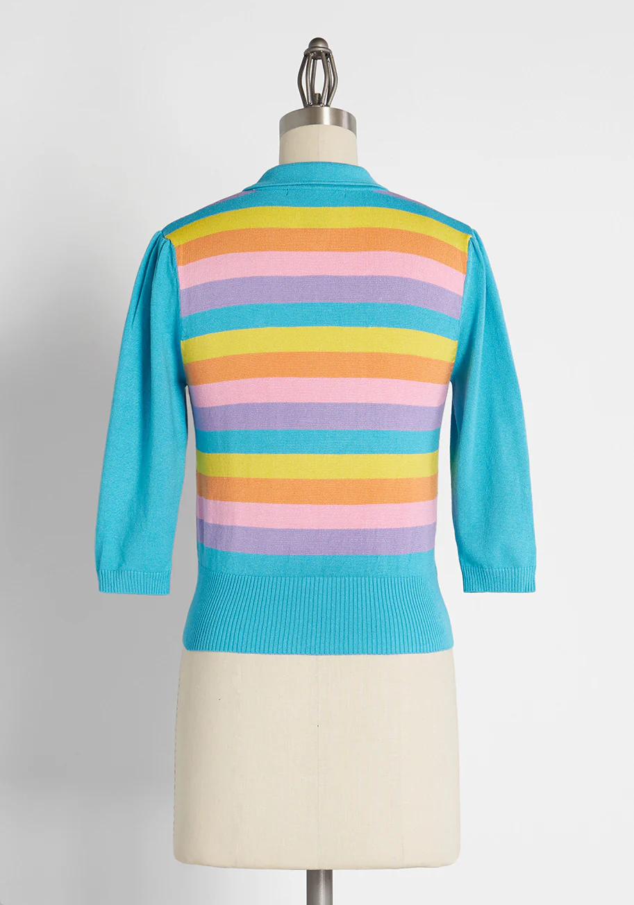 Bright and Bold to Behold Knit Top - Olabens
