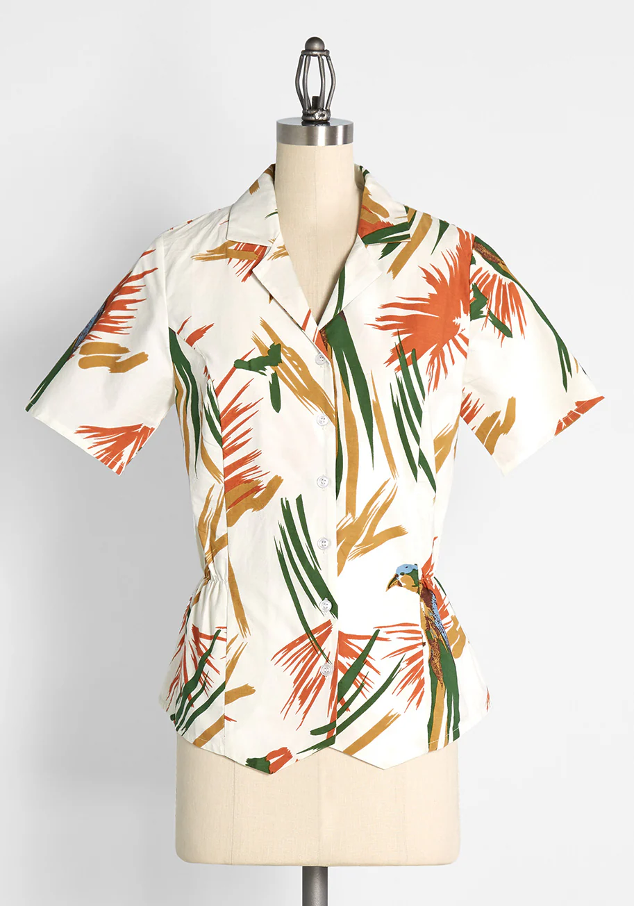 Parrot of Merit Button-Up Shirt - Olabens