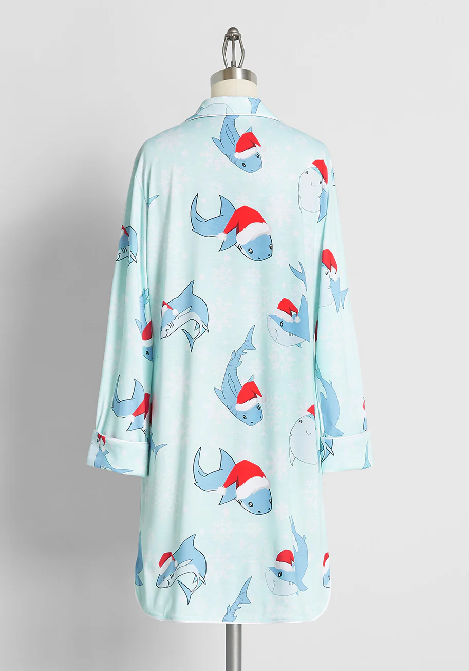 Fiercely Festive Sleep Shirt - Olabens