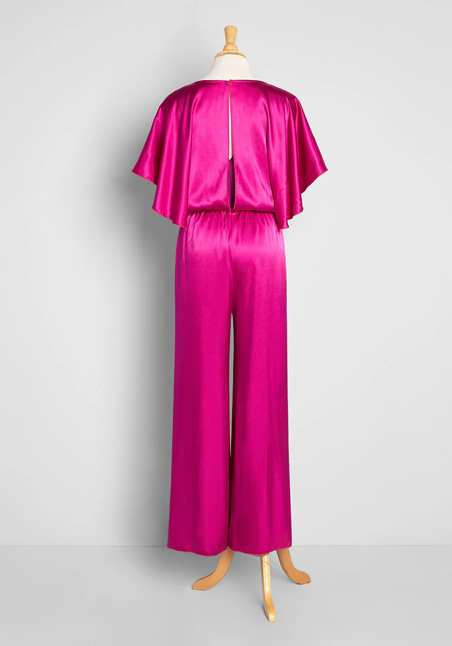 Flashy Fuchsia Flashback Jumpsuit - Olabens