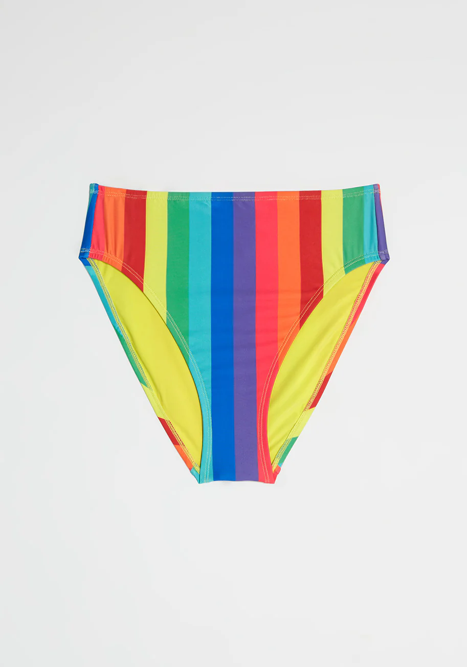 The Franky High-Waisted Bikini Bottom - Olabens