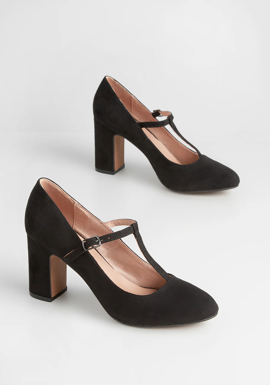 Simple Pleasantries T-Strap Heel - Olabens