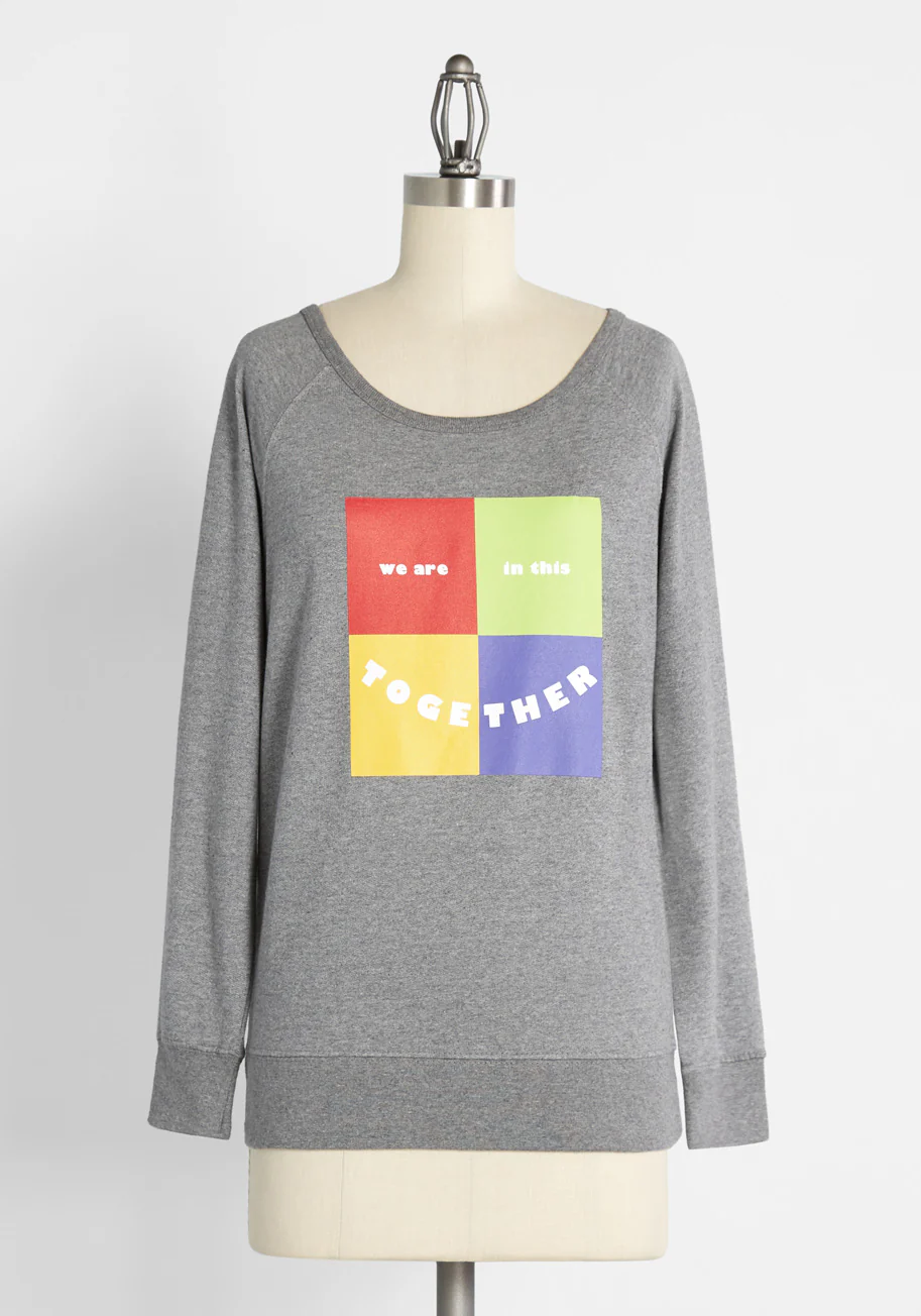 Solidarity Squared Graphic Sweatshirt - Olabens