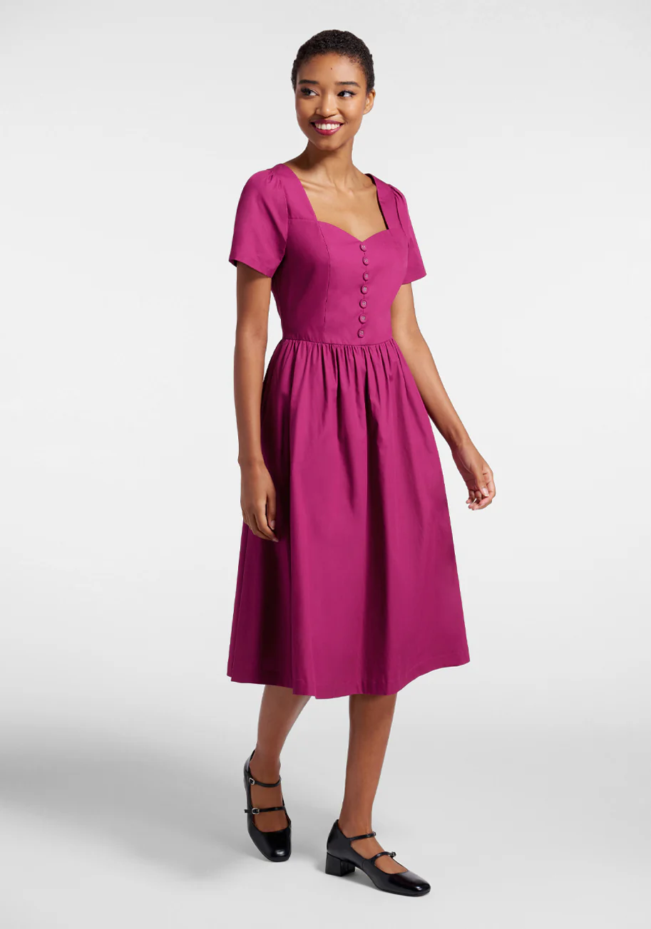 Fabulous Fit And Flare Shirt Dress - Olabens