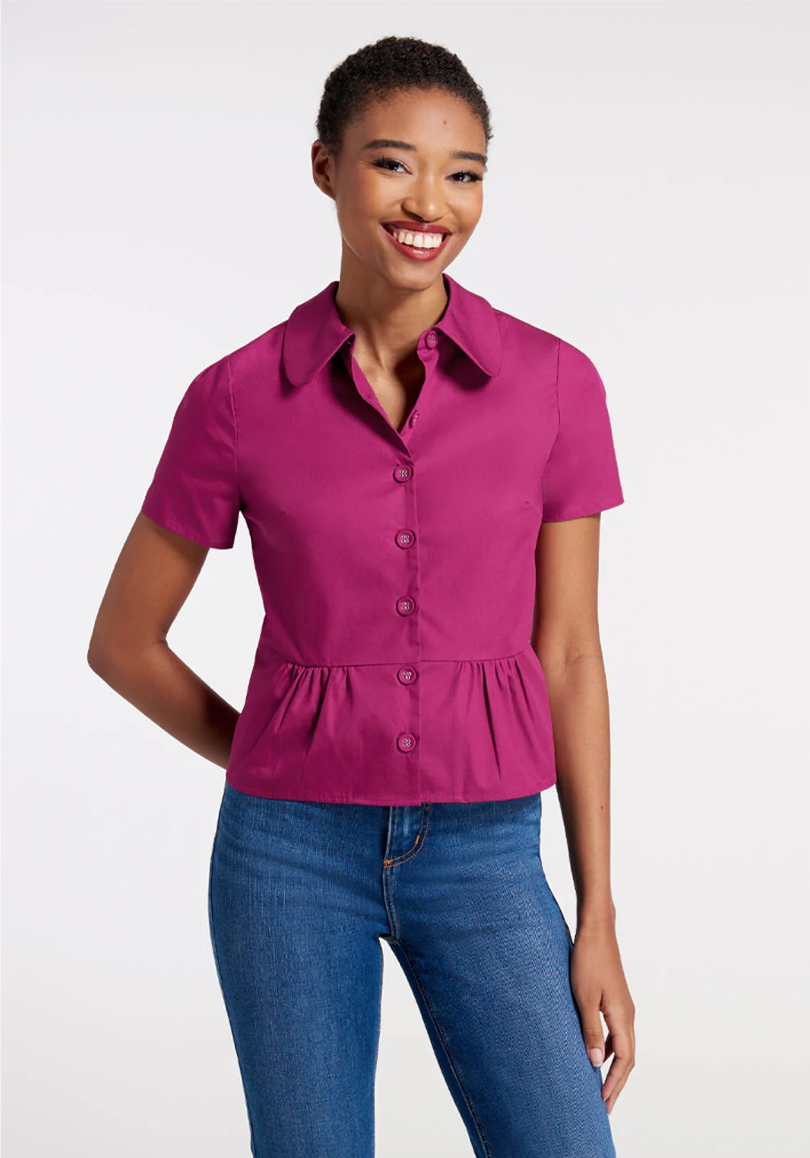 Such Sweetness Peplum Top - Olabens