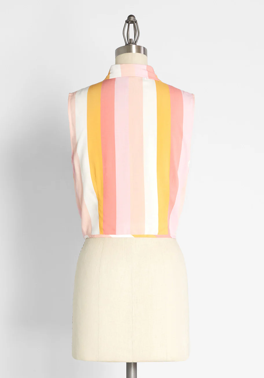 Isnyt x Collectif Strawberry Sugar Tie Waist Top - Olabens