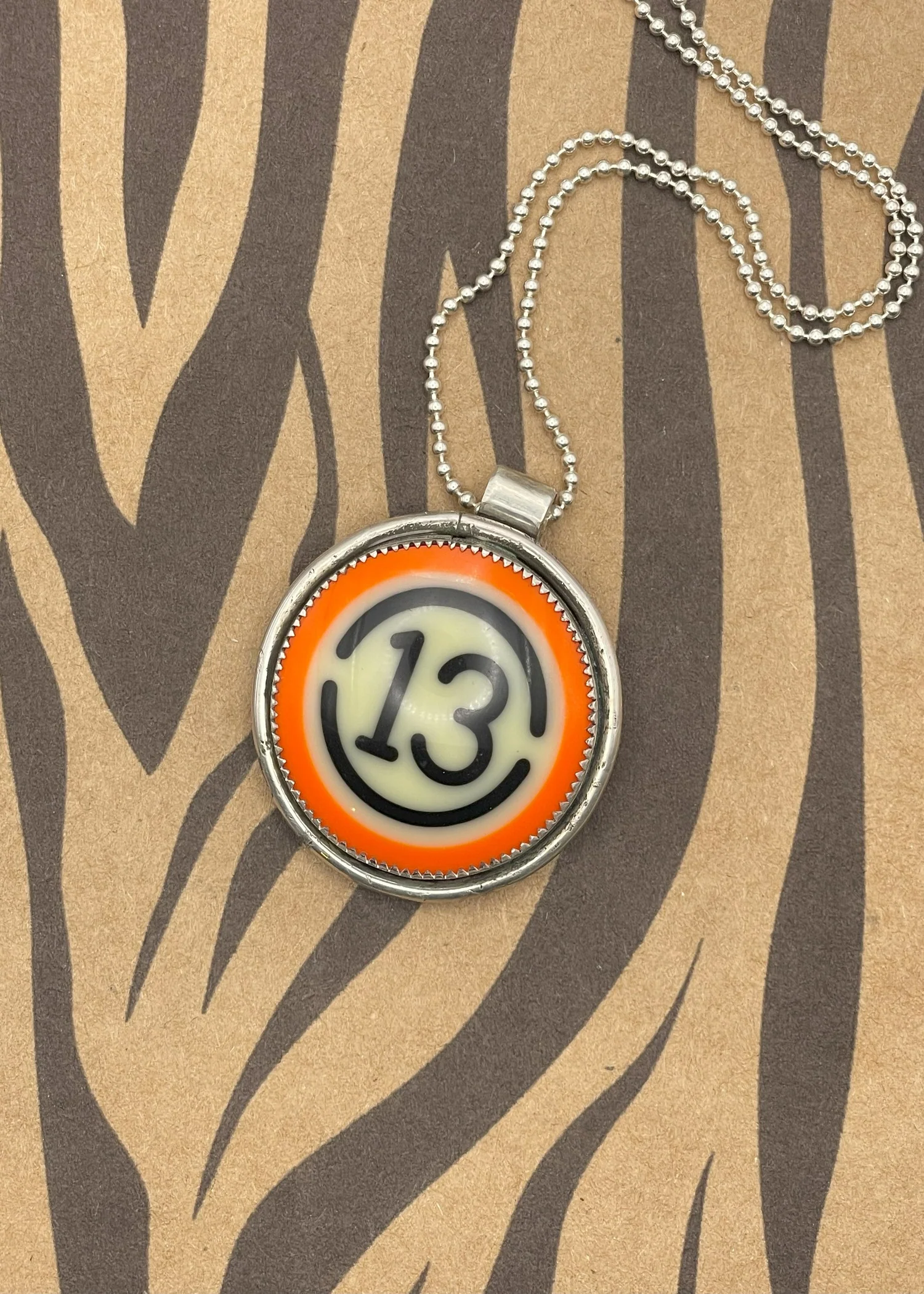 Billiard Ball #13 Pendant Necklace - Olabens