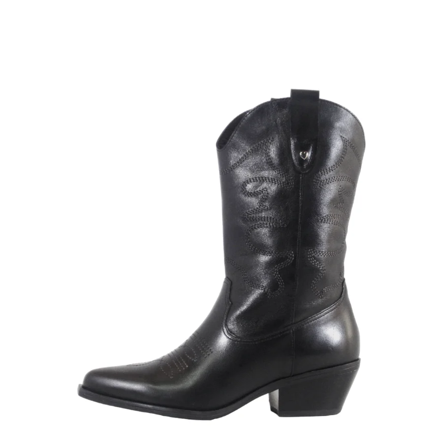 Racketeer Leather Cowboy Boots - Olabens