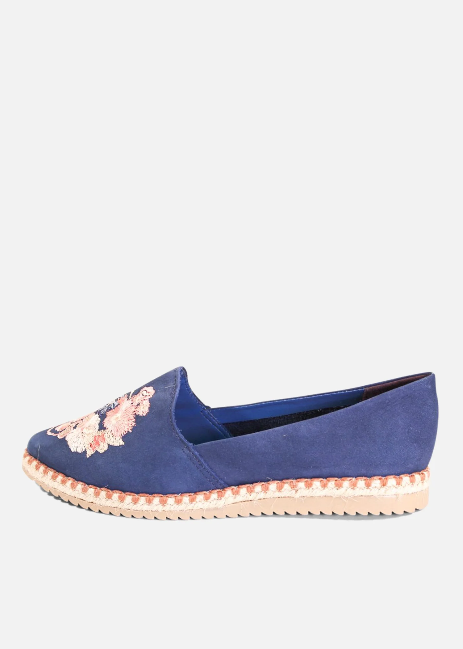 Sutton Suede Embroidered Espadrille - Olabens