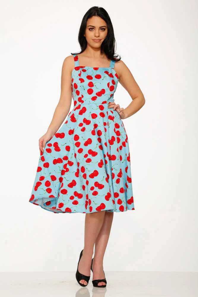 3466 Martina Cherry Swing Dress - Olabens
