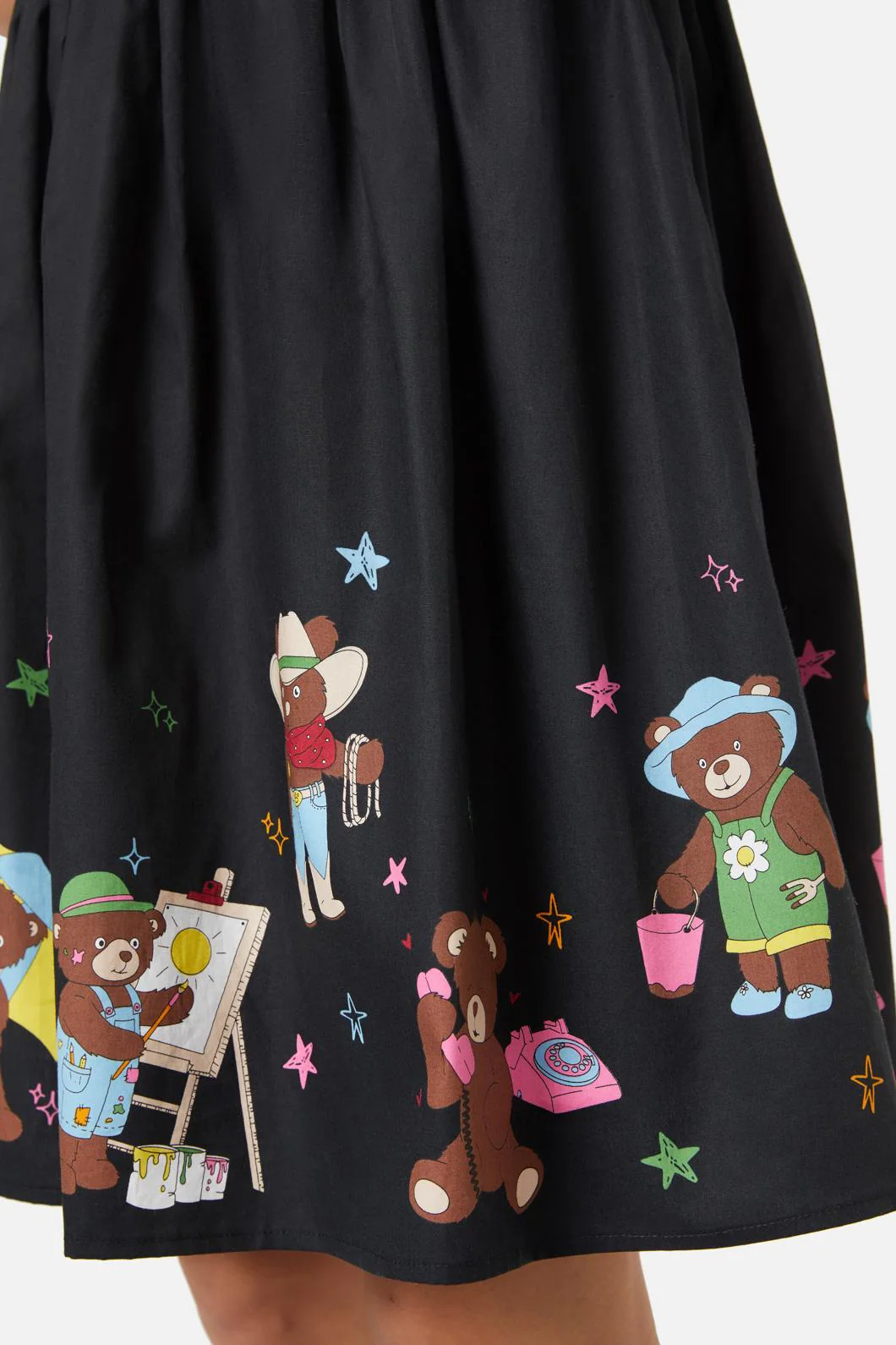 Teddy Bear Border Dress - Olabens