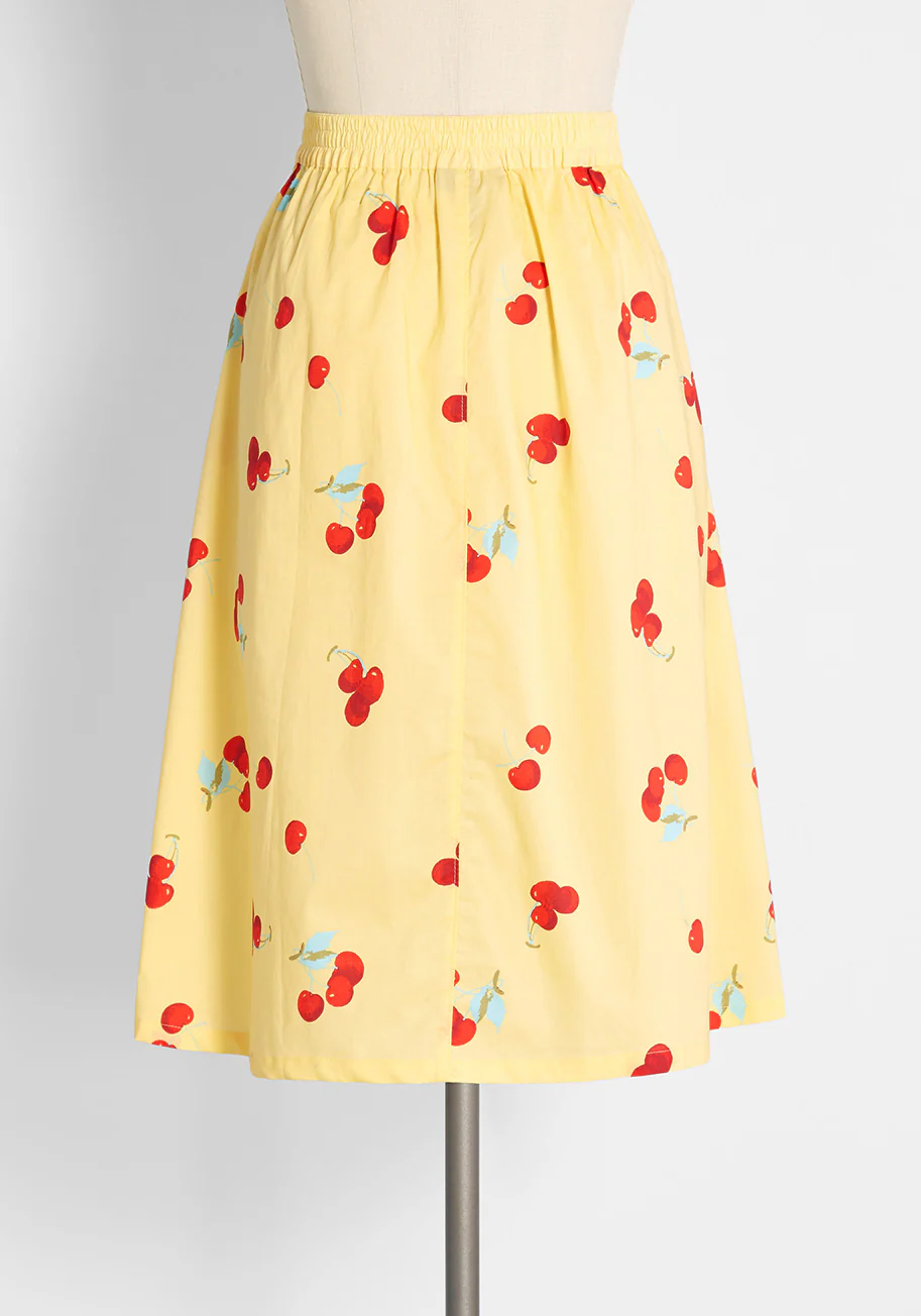 Working for the Long Weekend A-Line Skirt - Olabens