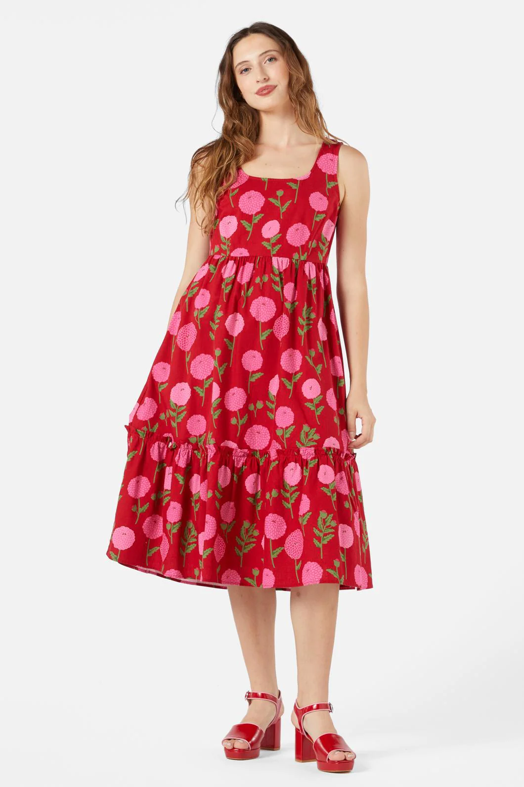 Marie Fleur Midi Dress - Olabens