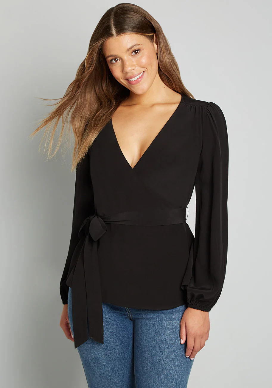 As We're Wrapping Up Blouse - Olabens