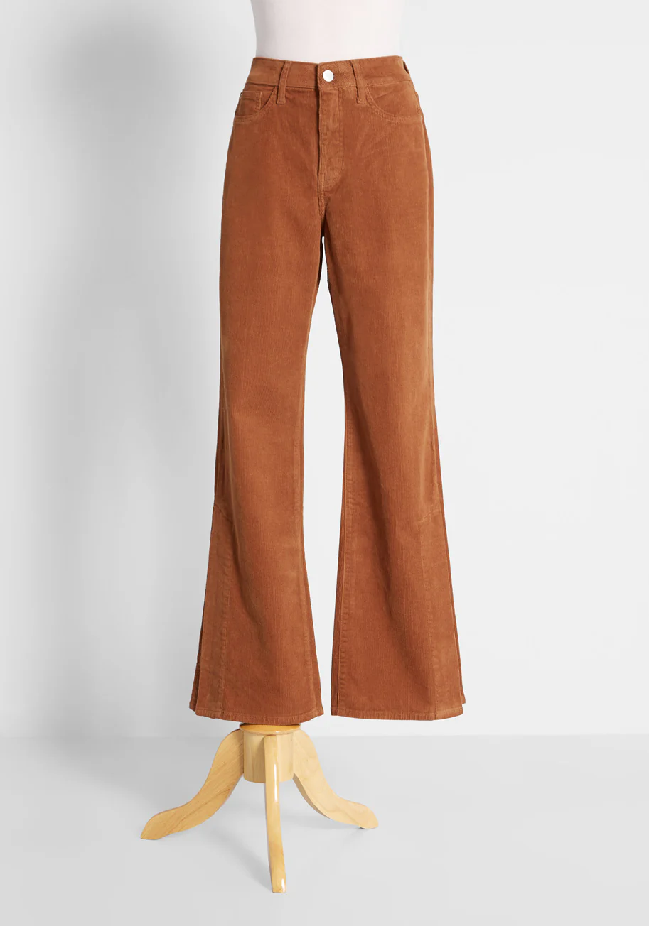 Can You Dig It Corduroy Flare Pants - Olabens
