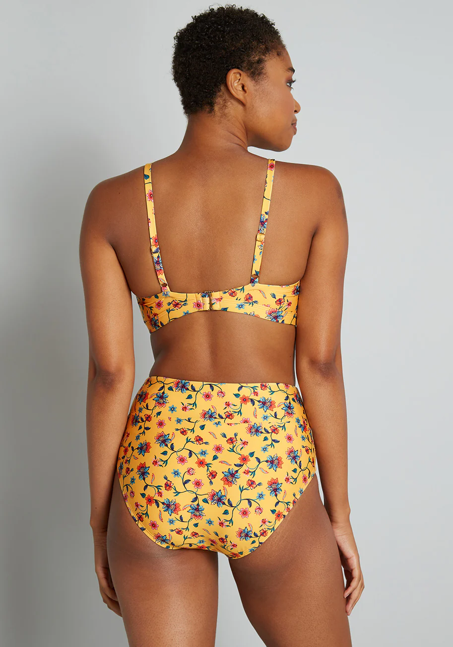 The Sara High-Waisted Bikini Bottom - Olabens