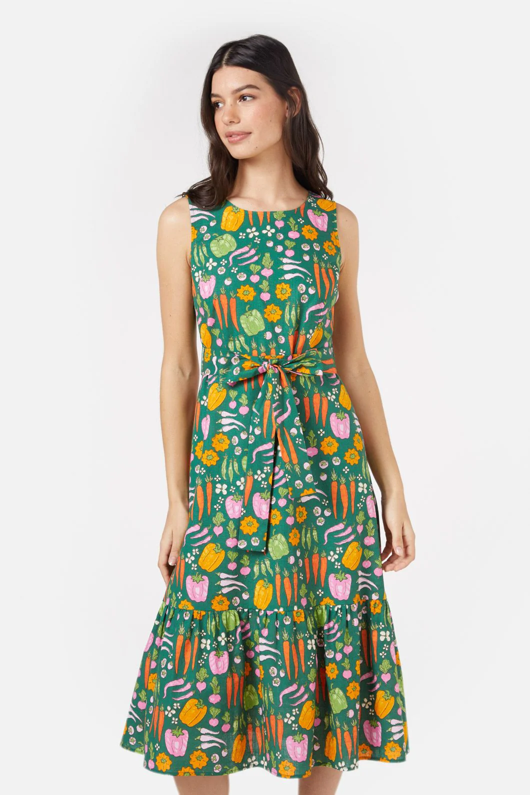 Veggie Patch Midi Dress - Olabens