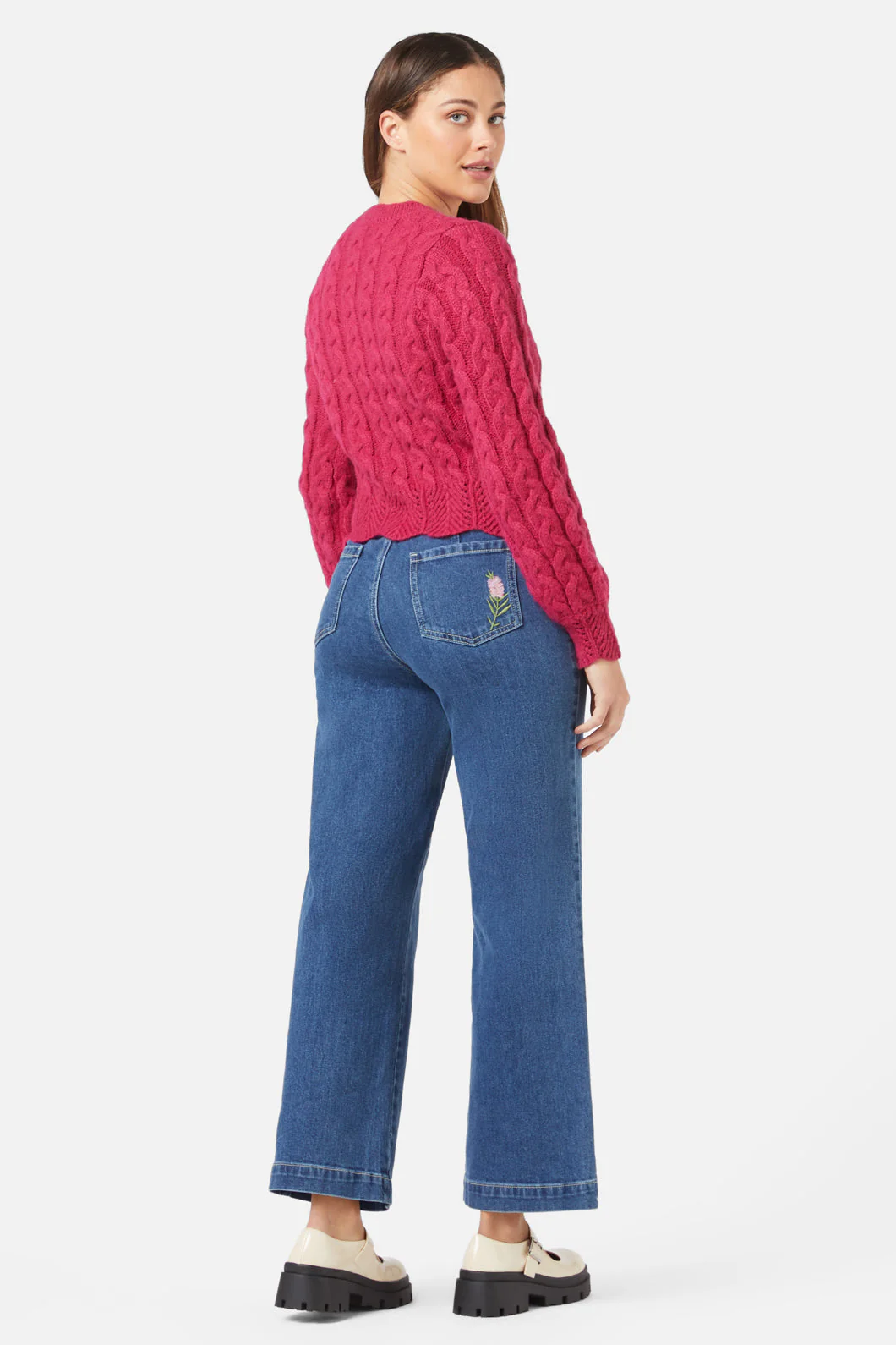 Sandy Sweater Raspberry - Olabens