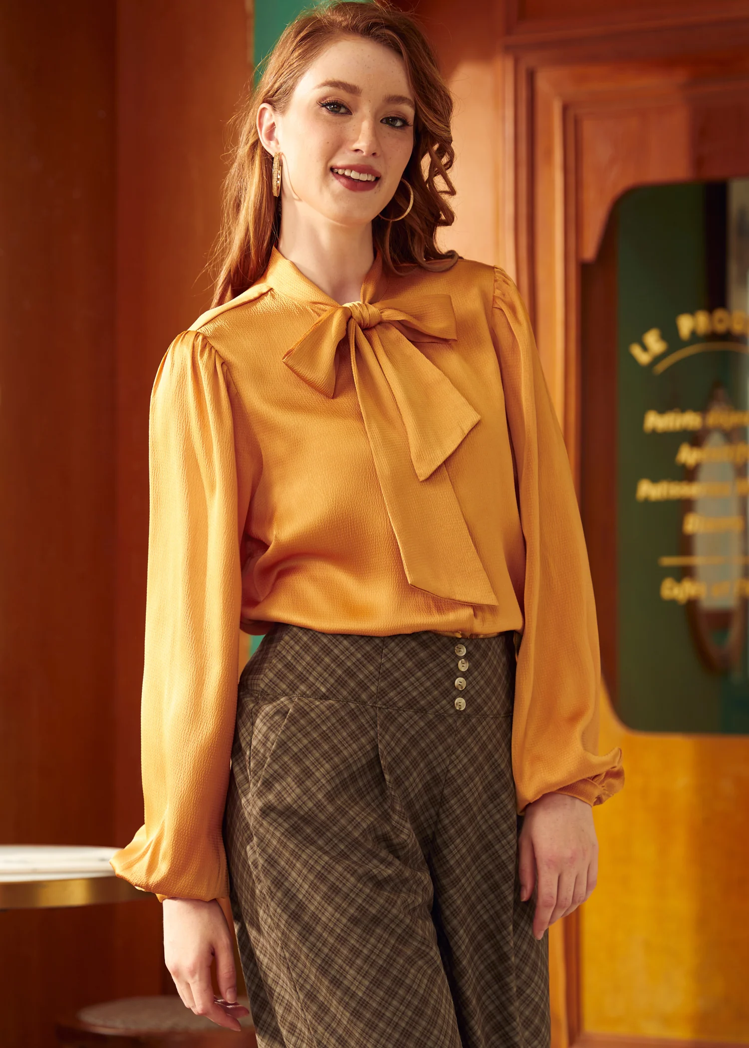 Space Race Bow Blouse - Olabens